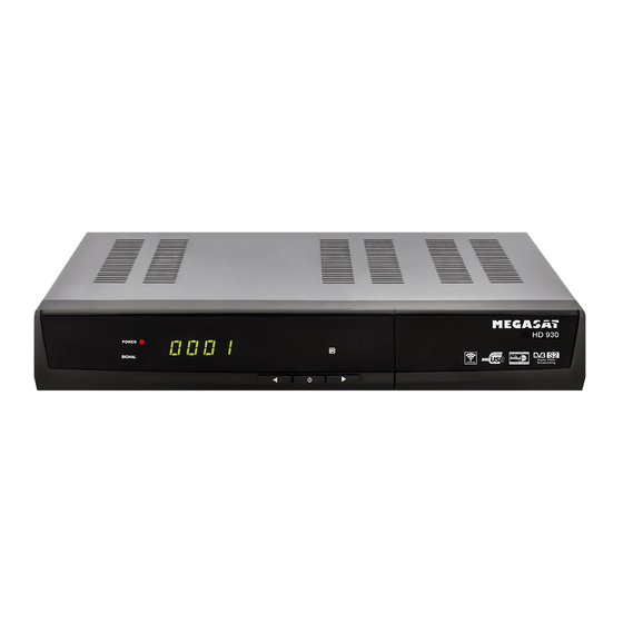 Megasat HD 930 User Manual