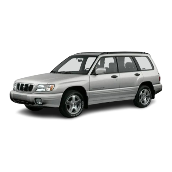 Subaru 2000 Forester Owner's Manual