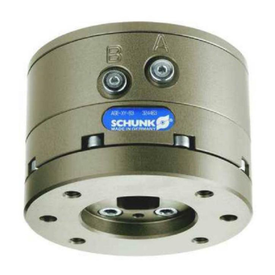 SCHUNK AGE-XY 63 Assembly And Operating Manual