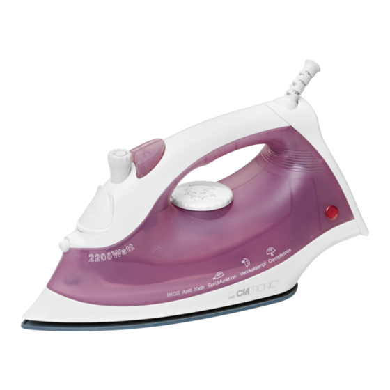 Clatronic DB 3475 Steam Iron Manuals