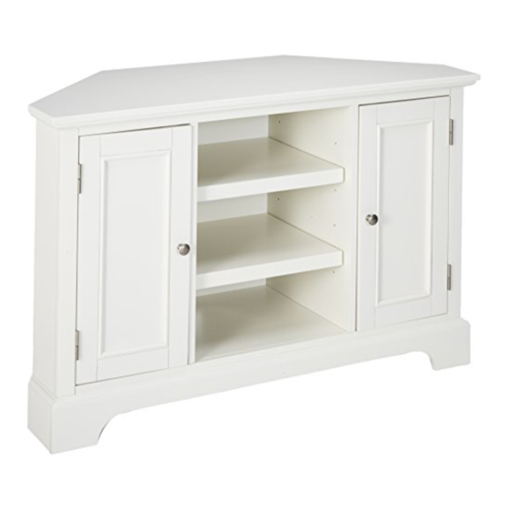 Home Styles Naples Corner Entertainment Quick Start Manual