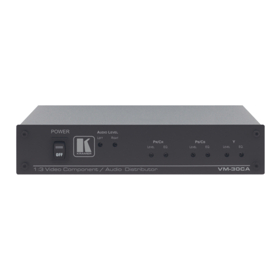 Kramer VM-30CA Distribution Amplifier Manuals