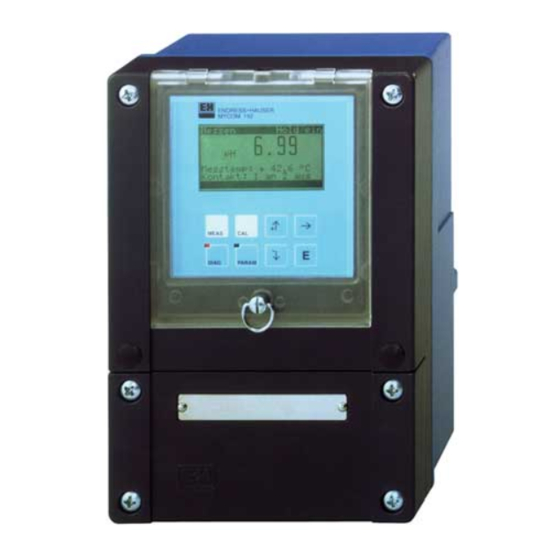 Endress+Hauser Mycom CPM 152 Manuals