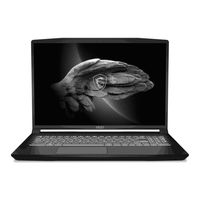 MSI CreatorPro M17 User Manual