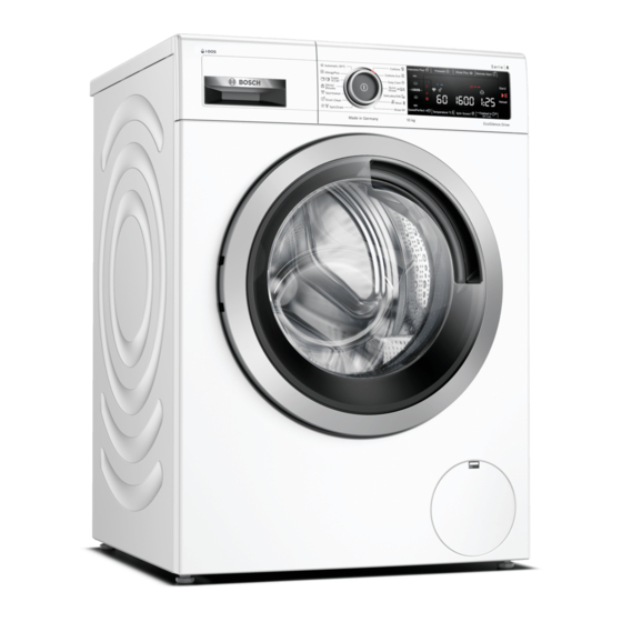 Bosch WAX32K41AU User Manual And Installation Instructions