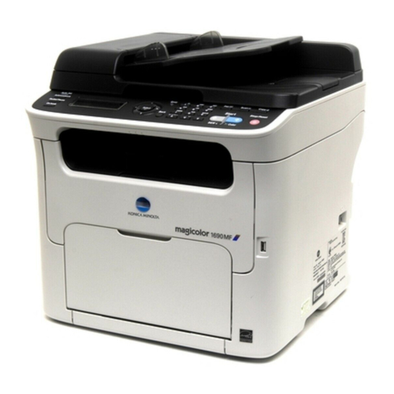 Konica Minolta magicolor 1690MF Quick Start Manual