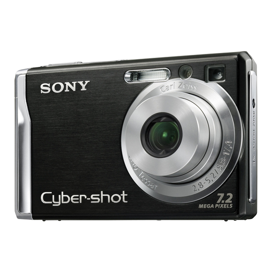 Sony DSC-W80/B - Cyber-shot Digital Still Camera Mode D'emploi