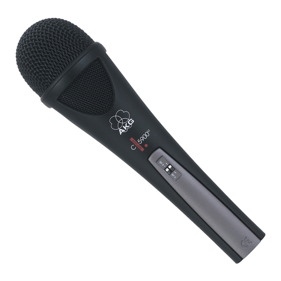 AKG C 5900M User Instructions
