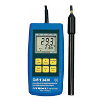Greisinger GMH 3430 Operating Manual