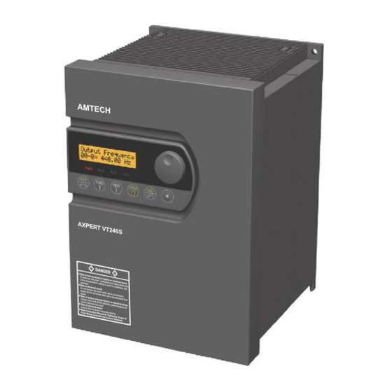 Amtech Axpert-VT240S Frequency Drive Manuals