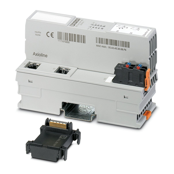 Phoenix Contact AXL F BK EIP Series User Manual