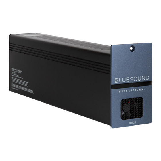 Bluesound Professional B160S Quick Setup Manual