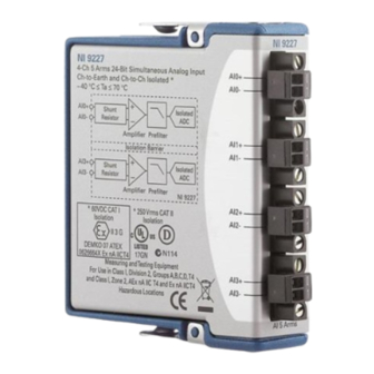 National Instruments NI 9227 Operating Instructions And Specifications