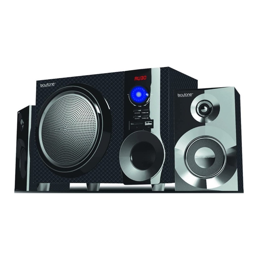 boytone BT-210F - Speaker System Quick Start Guide