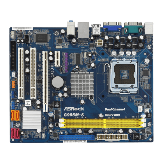 ASROCK G965M-S User Manual