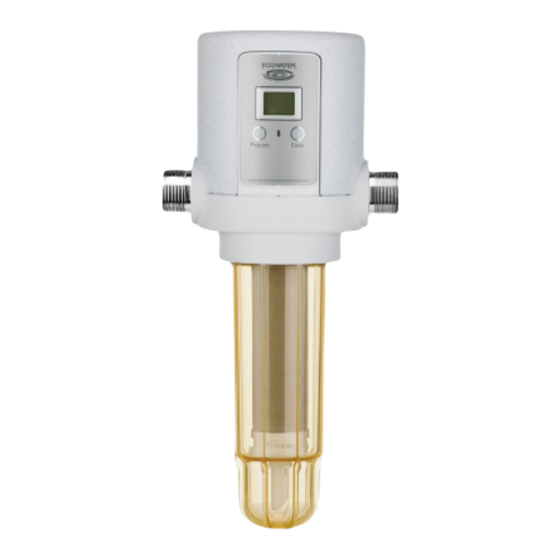 User Manuals: EcoWater EASF1 Water Filtration System