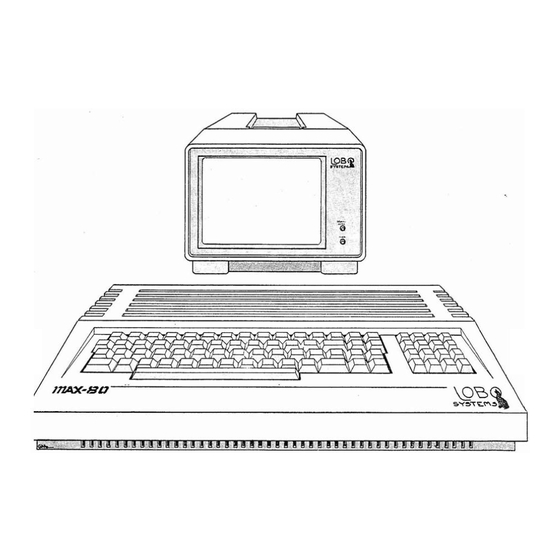 Lobo Systems MAX-80 Operation Manual