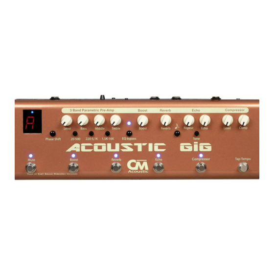 East Sound Research CARL MARTIN ACOUSTIC GiG Manual