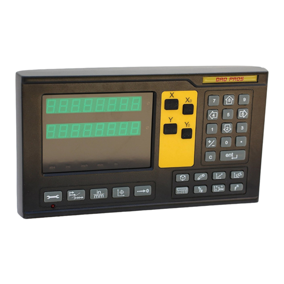 DRO PROS EL400 Quick Start Manual