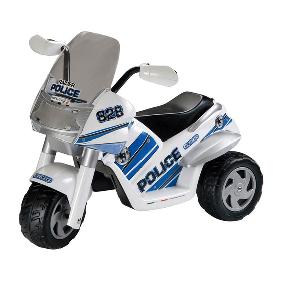 Peg-Perego RAIDER Police IGED0910 Use And Care Manual