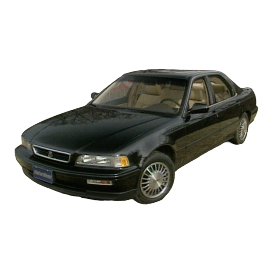 Acura Legend 1991 Owner's Manual