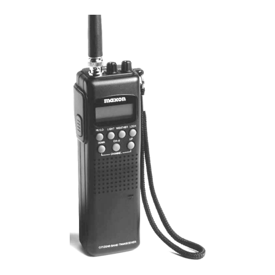 Maxon HCB-40WX Owner's Manual