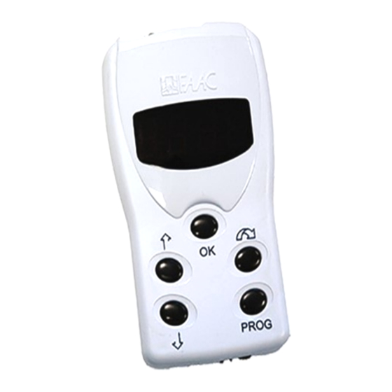 FAAC 868 Manual