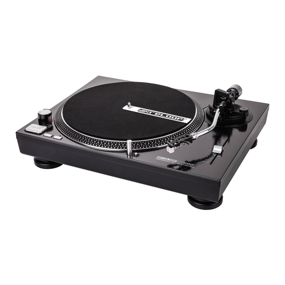 Reloop RP1000M Instruction Manual