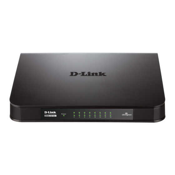D-Link DGS-1016A Quick Install Manual