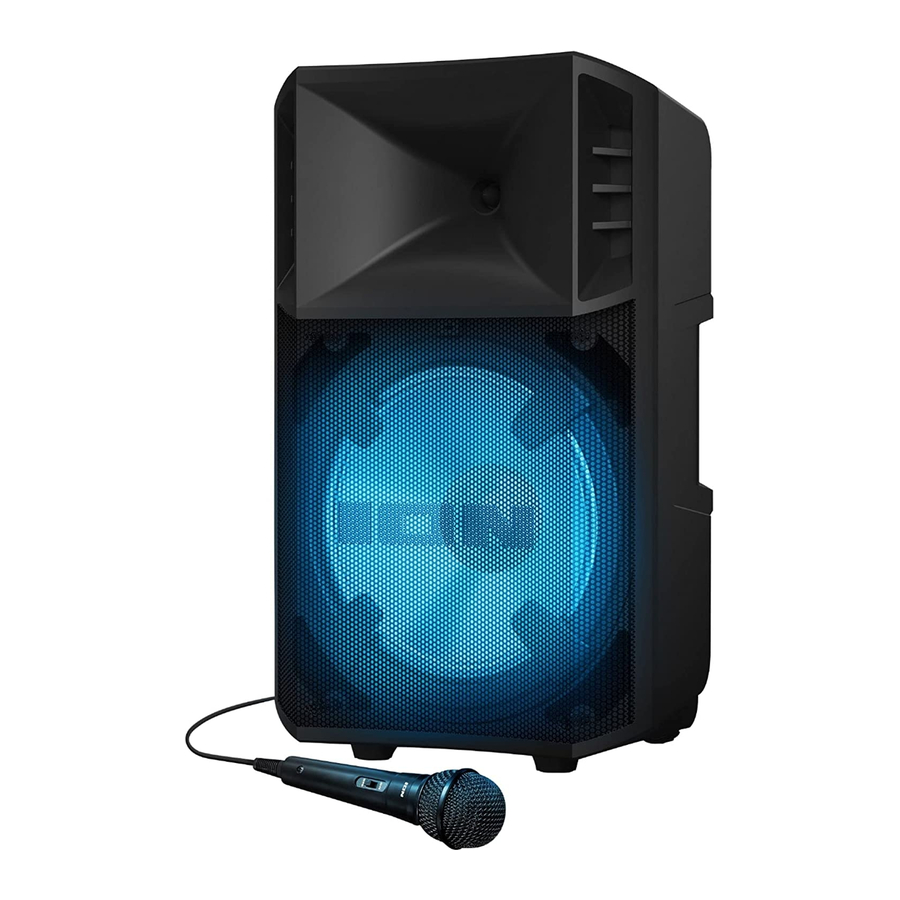 Ion POWER GLOW 300 - Bluetooth-Enabled Speaker Manual
