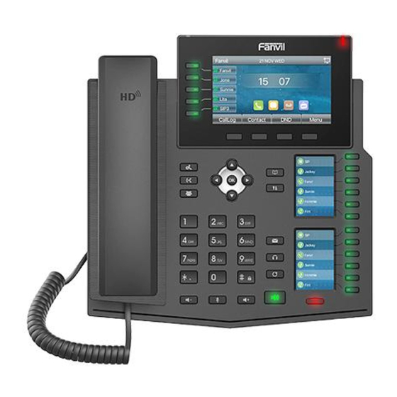 Fanvil X6U-V2 Quick Installation Manual