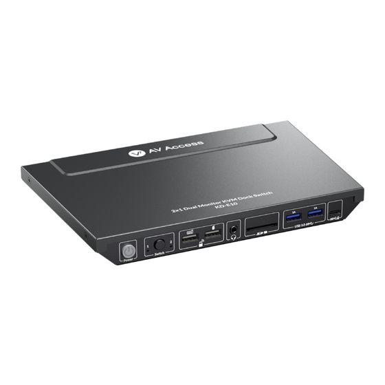 AV Access KD-E10 User Manual