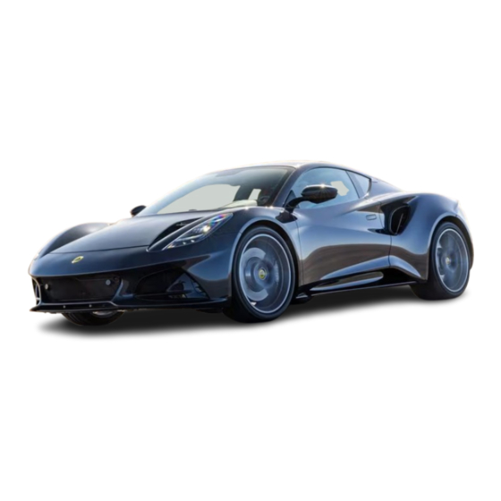 Lotus EMIRA V6 Owner's Handbook Manual