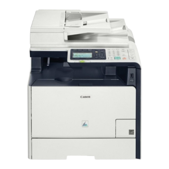 Canon Color imageCLASS MF8580Cdw Getting Started Manual