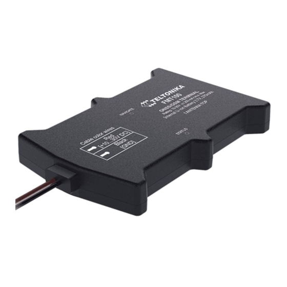 Teltonika FMT100 Installation Manual