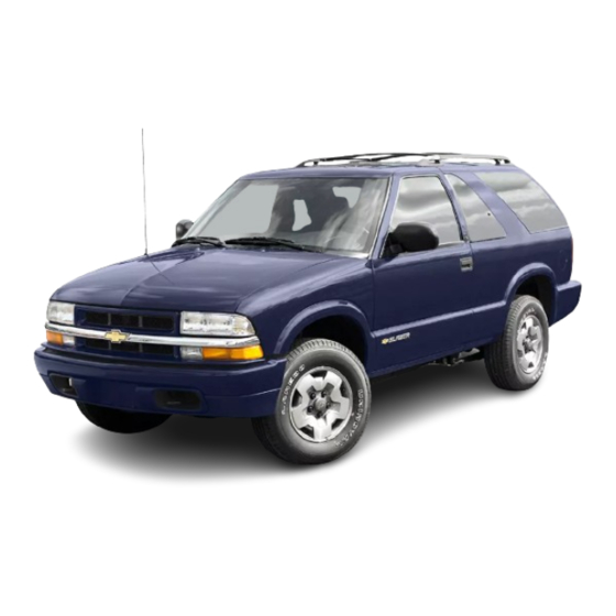 Chevrolet 2004 Blazer Owner's Manual
