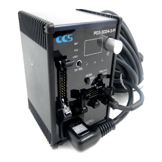 CCS PD3-3024-3-PI Instruction Manual