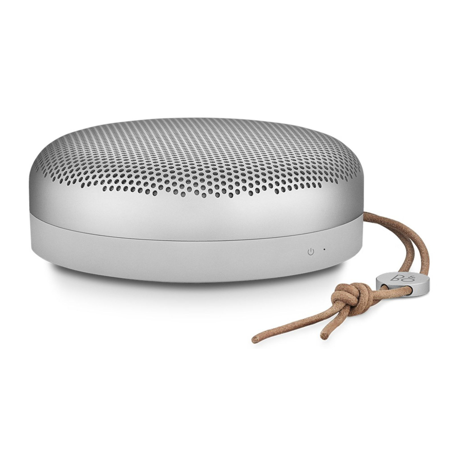 Bang & Olufsen Beoplay A1 1st Gen - Portable Bluetooth Speaker Manual