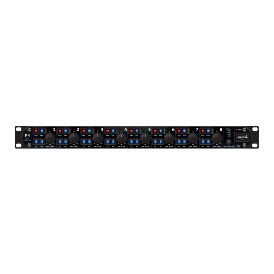 SPL P8 Manual