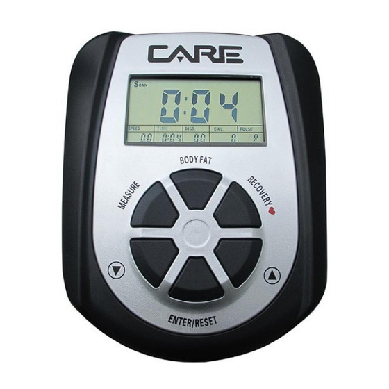 CARE FITNESS 50511 - COMPUTER Manual