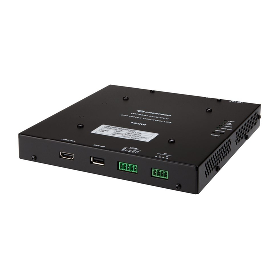 Crestron DM-RMC-SCALER-C Quick Manual