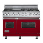 Viking Professional Custom Freestanding Gas & Gas Self-Clean Sealed Burner Ranges Use & Care Manual