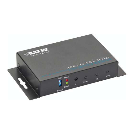 Black Box AVSC-HDMI-VGA VGA Converter Manuals