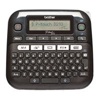 Brother P-touch D210 User Manual