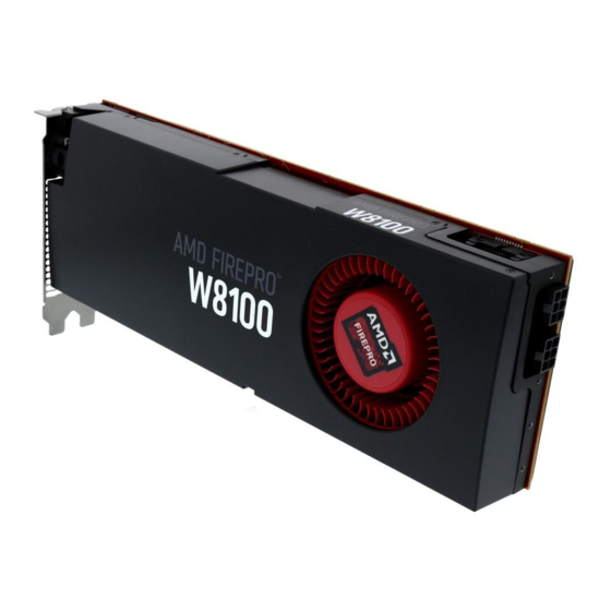 AMD FirePro W8100 Manuals
