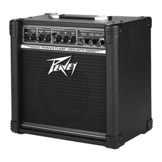 Peavey Transtube 258 EFX Operation Manual