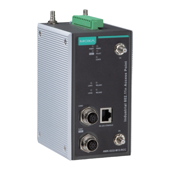 Moxa Technologies AirWorks AWK-5232-M12-RCC Quick Installation Manual