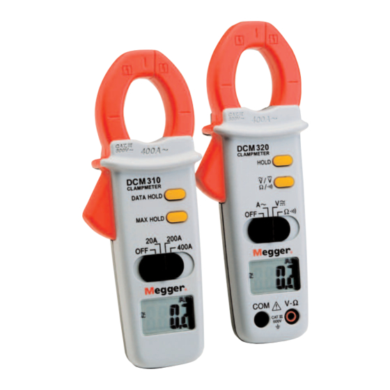 Megger DCM320 User Manual