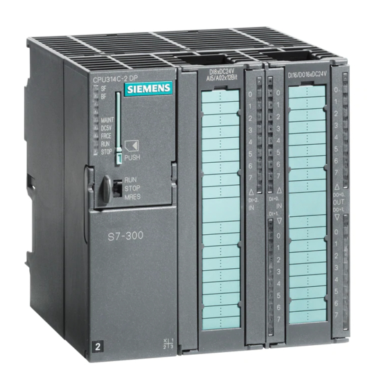 Siemens Simatic S7-300 31xC Series Manuals