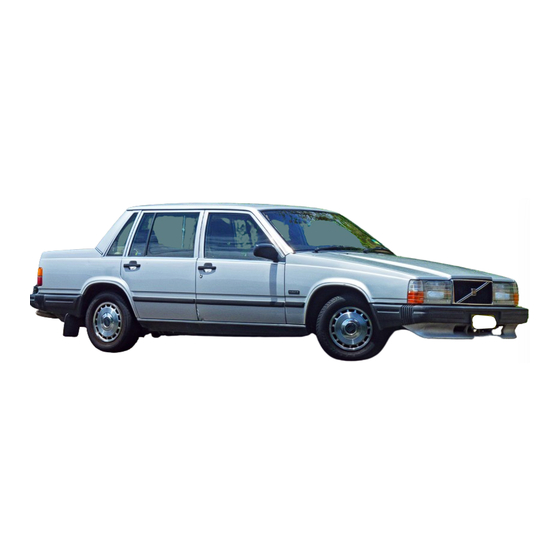 Volvo 740 GL Owner's Manual